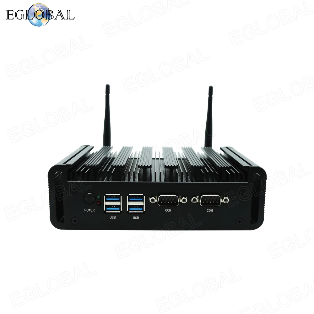 EGLOBAL Custom Oem Win10 i7- 10610U CPU 2LAN 4USB 2COM 1DP 2HD Fanless Desktop Computer Industrial  Mini Pc