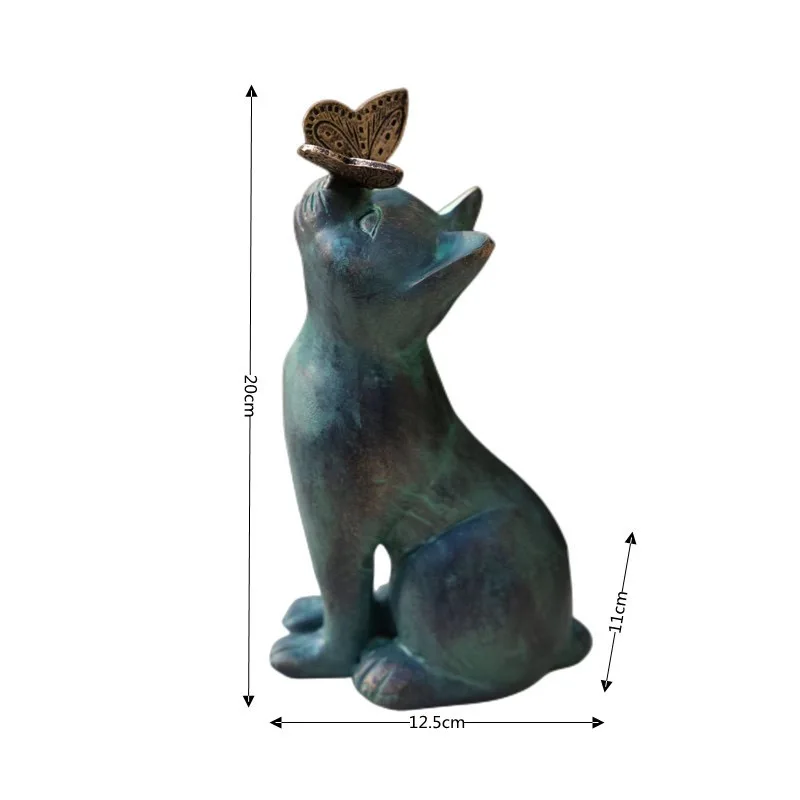 wholesale polyresin ornaments for cat statue resin grave monument pet loss gift cat souvenir