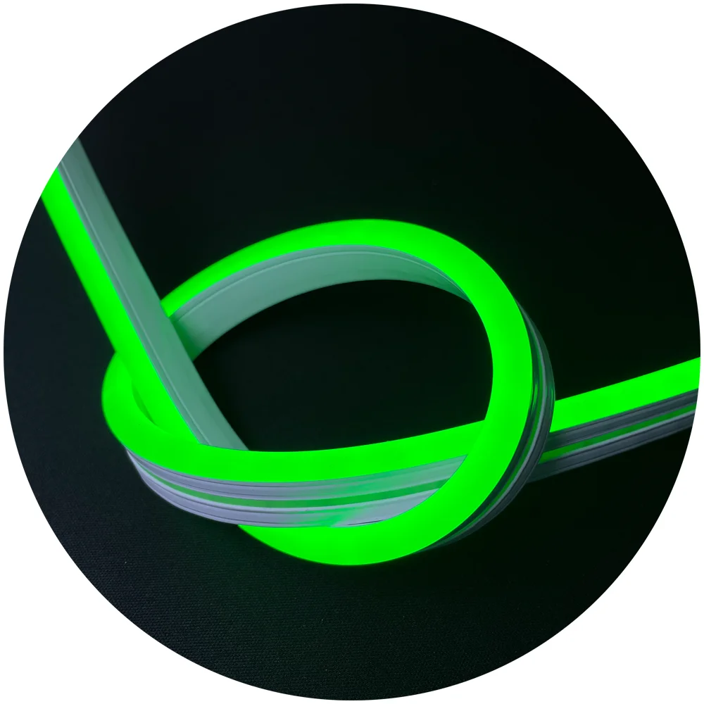 6x12mm 8x16mm 10x18mm pure silicone cuttable waterproof IP67 5m roll 50m marrs green 6x12mm led neon flex 12v for neon signage