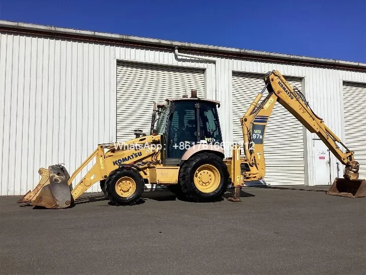 On sale now: A used Komatsu WB97R-5 backhoe loader in good condition, available at an unbeatable price