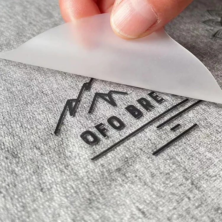 Пользовательский логотип наклейка для одежды переводная Печать Пользовательский логотип теплопередача