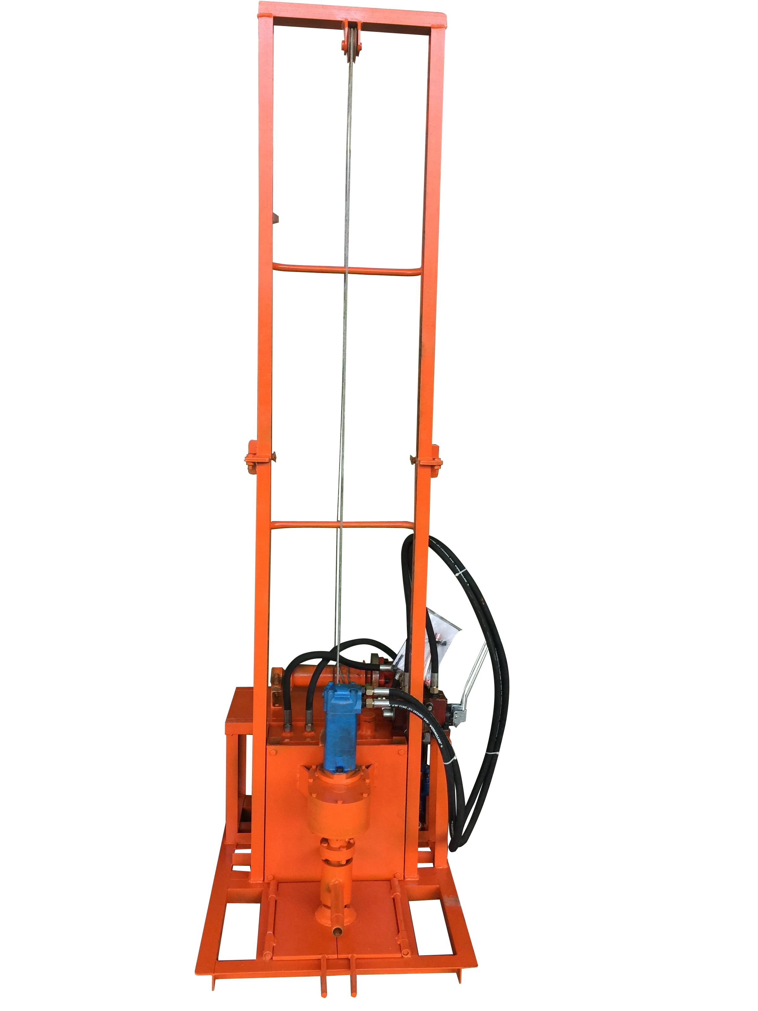 120m Deep Portable Diesel Hydraulic Water Well Borehole Drilling Machine