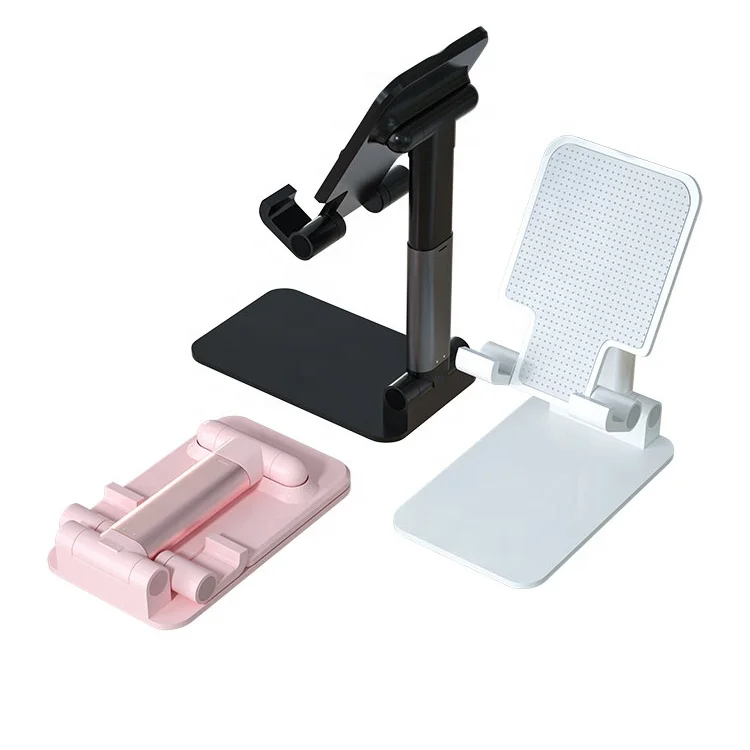 Пластиковые складные и портативные 2 регулируемые держатели для мобильных телефонов