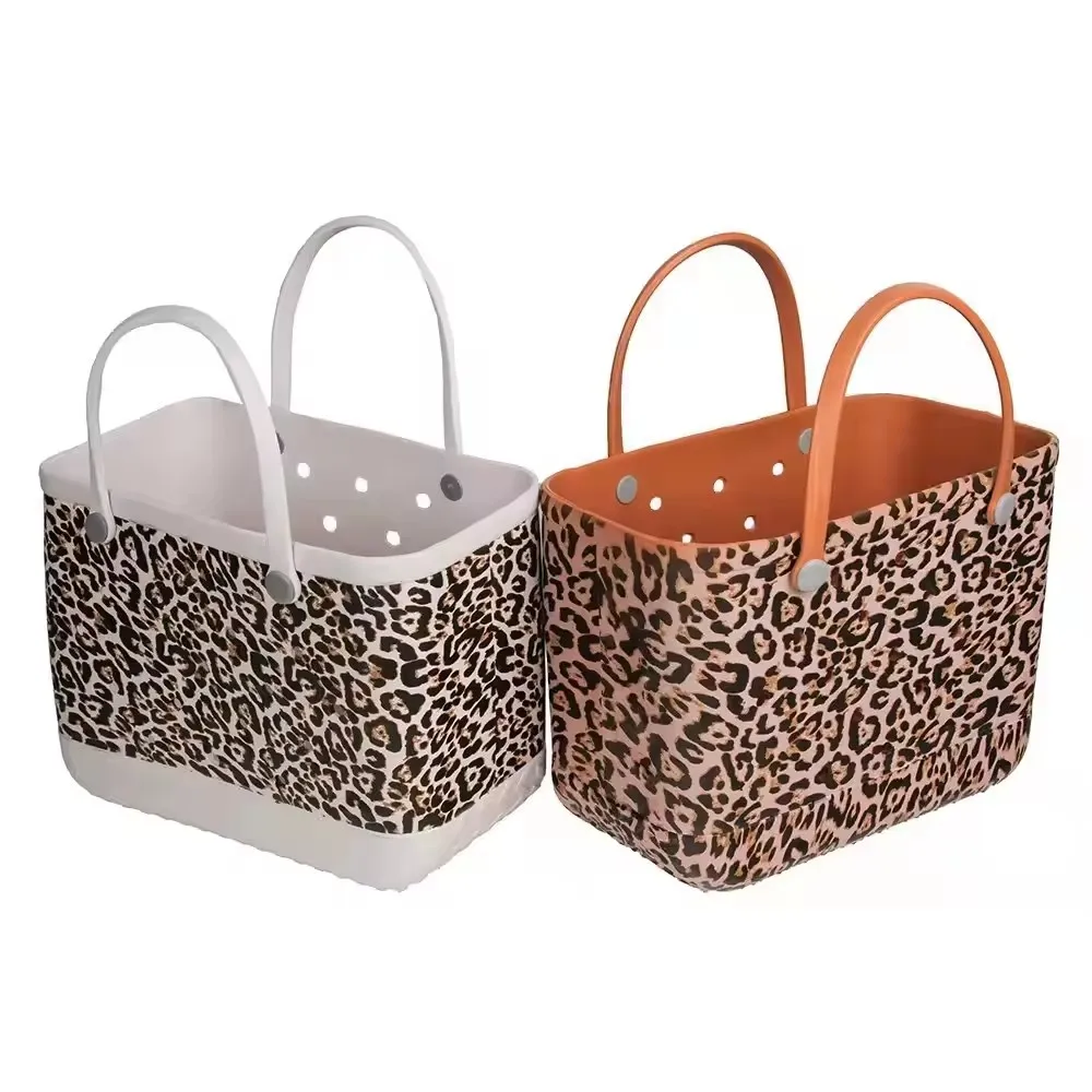 Factory Best Personalized Beach Tote Waterproof Large Capacity Travel Bag Large Silicone Beach Bag Bags for Lady 15 Pcs Fashion