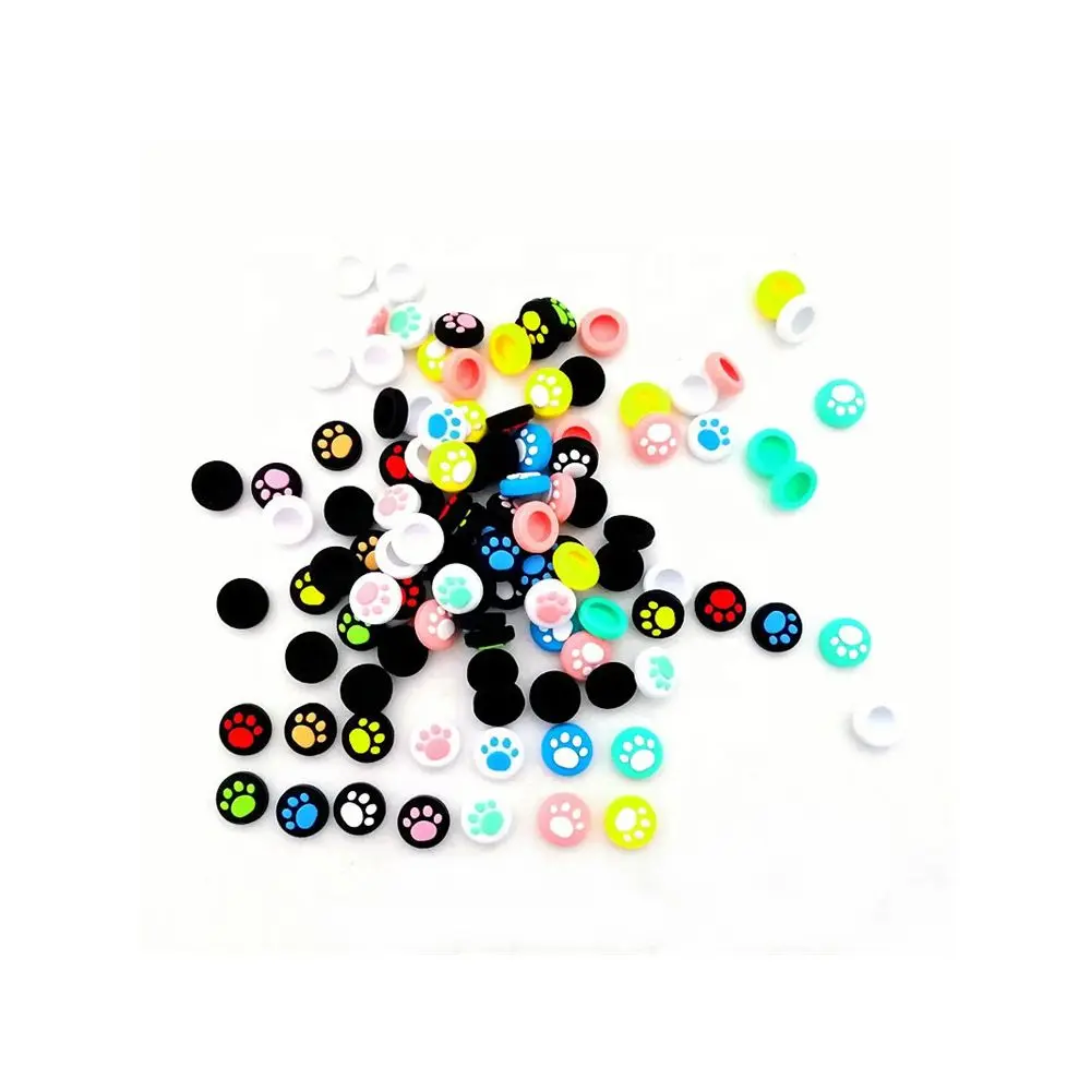 Thumb Stick Grip Cover  Gamepad Joystick Dog Paw Cover  Original Factory Silicone Nintendo Switch Controller 1pc/opp Bag
