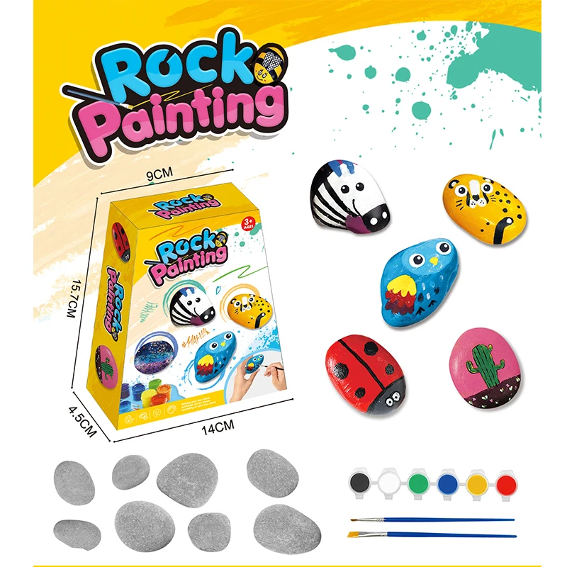Custom Diy Creative Drawing Toys Set Creativity Rock Educational Kid Toys  Diy Painting Toy