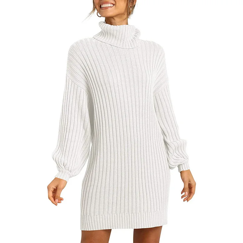 RTS Wholesale Spring  Fall long Sleeve Womens Sweaters Knitwear Women Oversized Sweater Dress