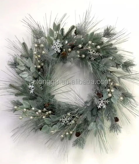 Manufactures Hot Selling Large Christmas Wreath with Pine Cones for Decoration