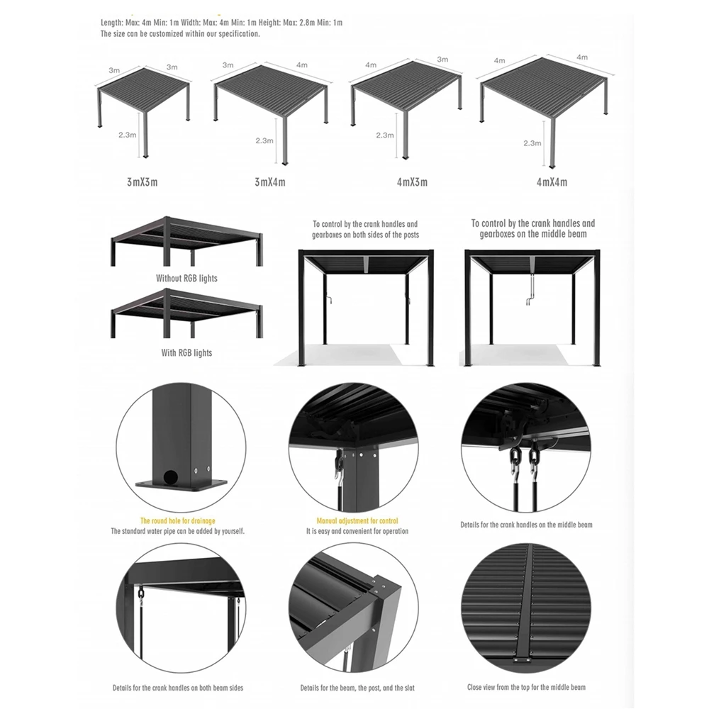 comfort gazebos 3 sides hot tub with 4x4 gazebo for wholesales
