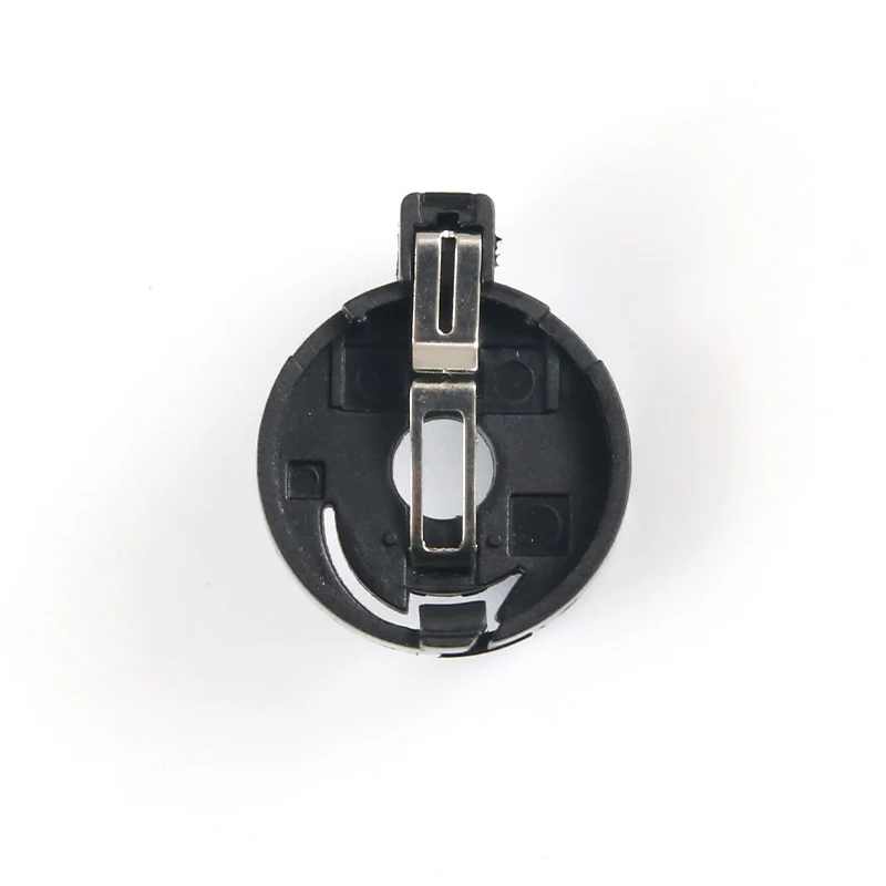 Manufacturer 3V 1 Cell Black Cr2032 Button Battery Slot Coin box Storage Bracket With The 2 Pin Pcb Mount