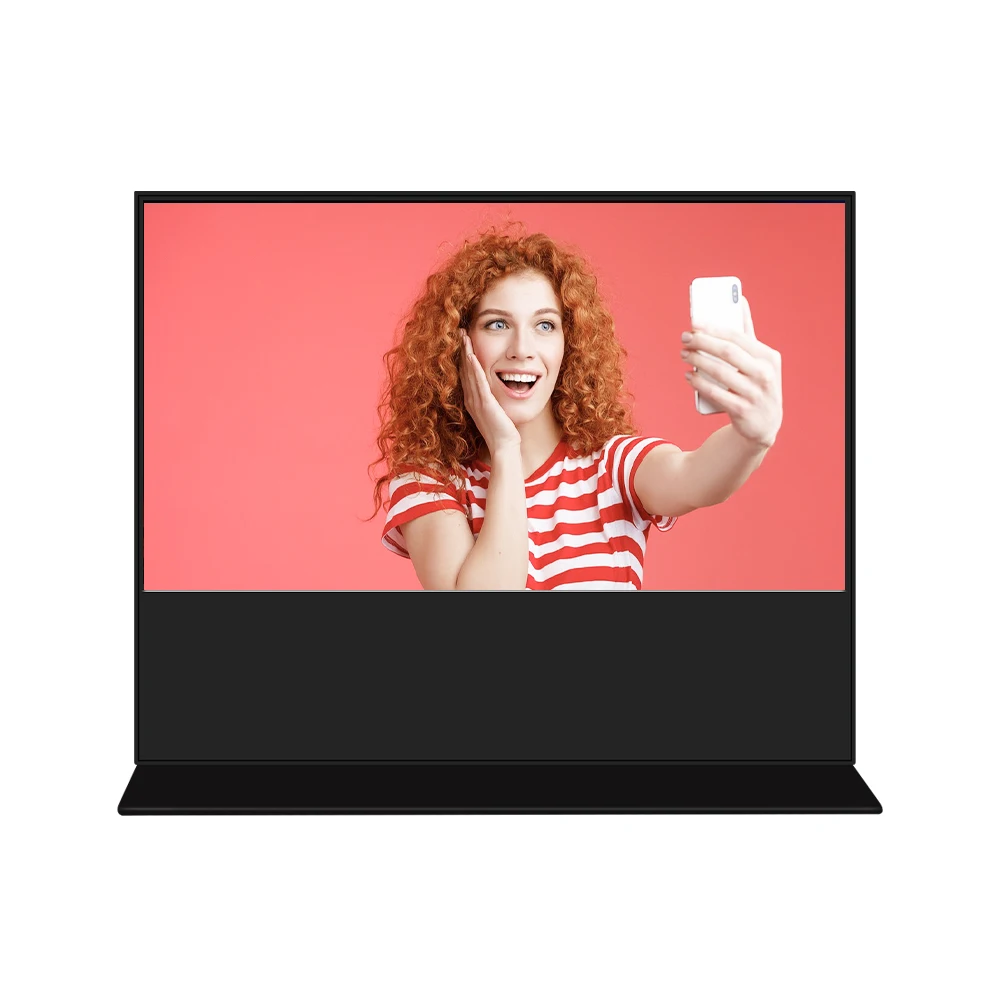 Horizontal floor stand digital signage Indoor 85 inch Touch screen Lcd Poster advertising display Vertical advertising screen
