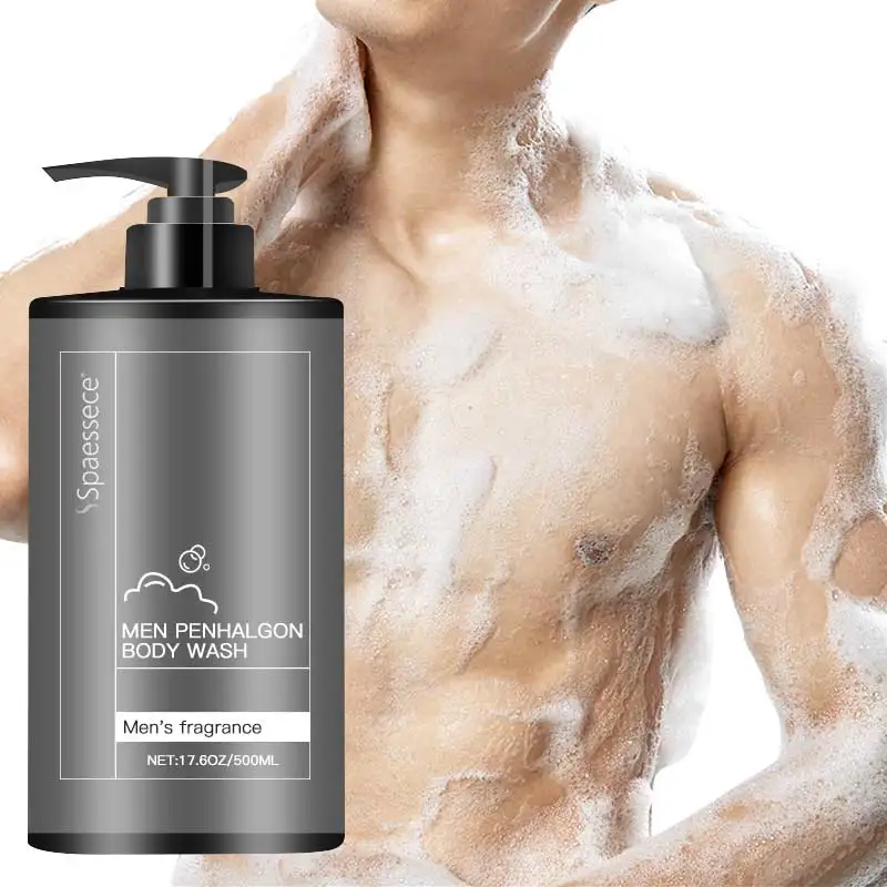 GMPC Certificated oem private label perfume body wash body shower gel natural charcoal top body wash for men
