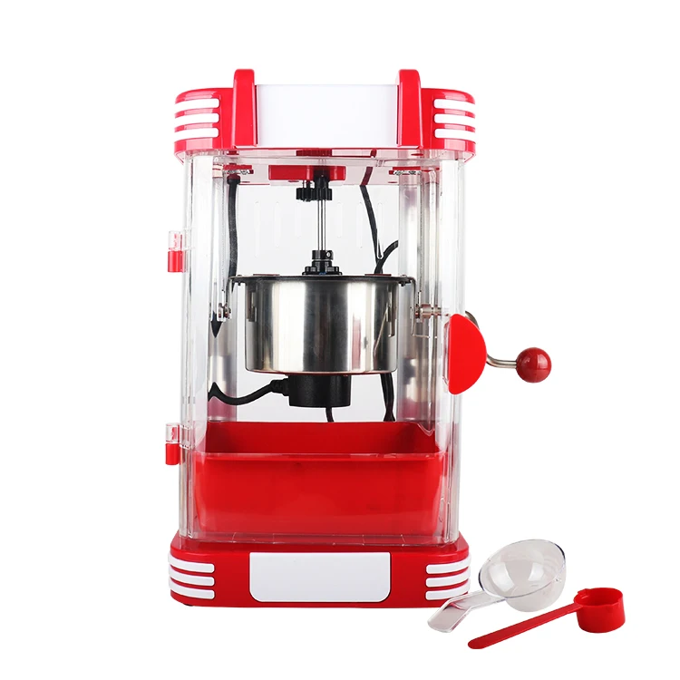Manufacturer professional home oil hot plate multifunctional electric red popcorn maker machine