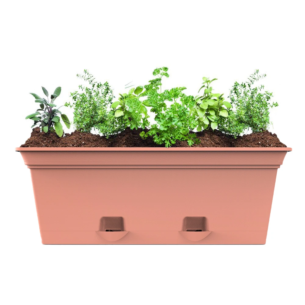 Factory Outlet Customization Large Rectangular Outdoor Black White Fiberglass Hotel Garden Planter Flower Trough Pot Box