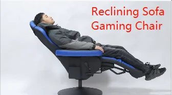 
Free Sample 2021 Anji NEW Factory Ergonomic Leather LED Light Foam Reclining Racing Massage Sillas Footrest Sofa Gaming Chair 