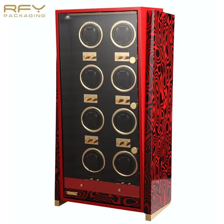 FSC custom MDF Роскошная Подарочная деревянная коробка для часов упаковочная коробка для намотки и дисплея часов