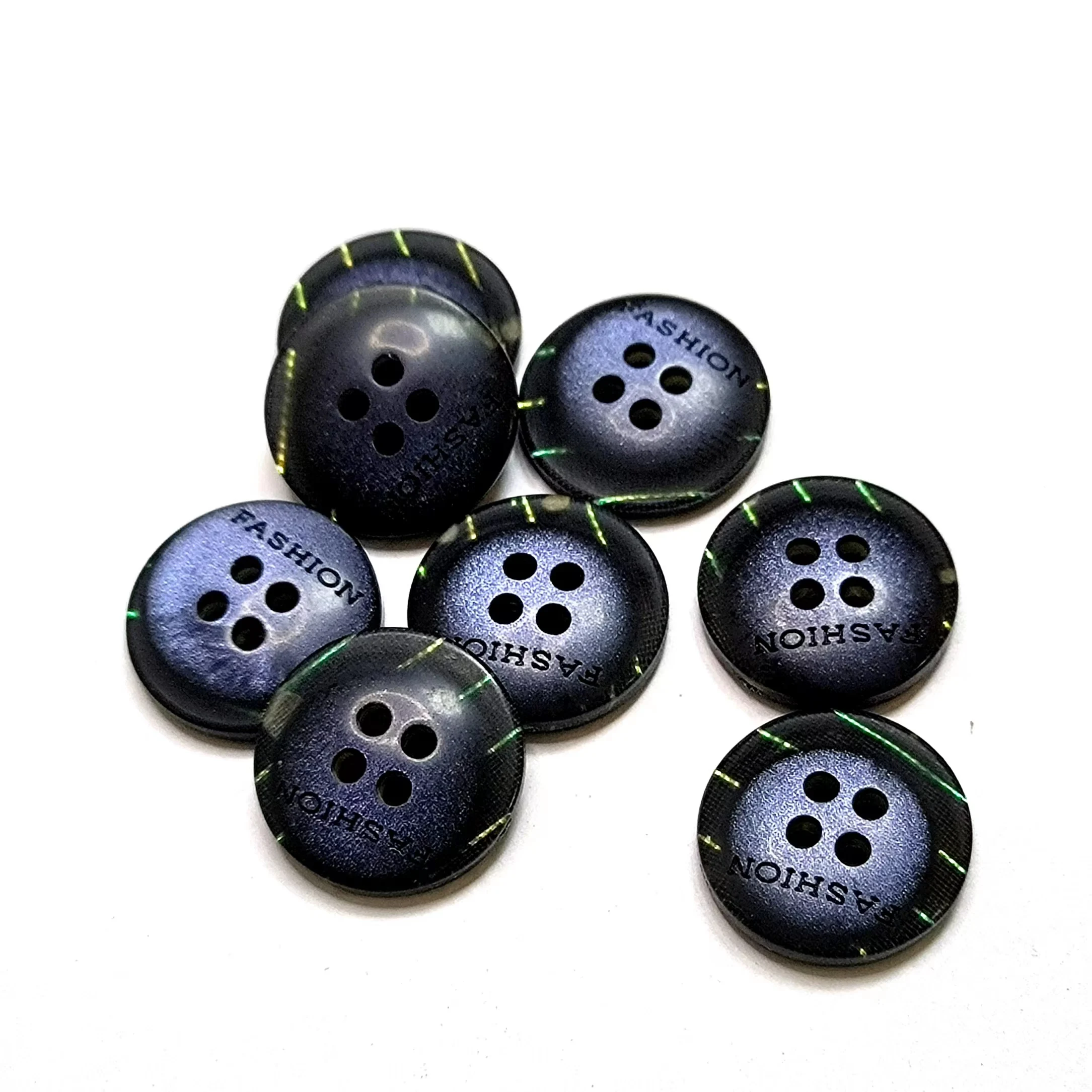 Wholesale Custom Logo 2/4 Holes Polyester Resin Engraved Shirt Button