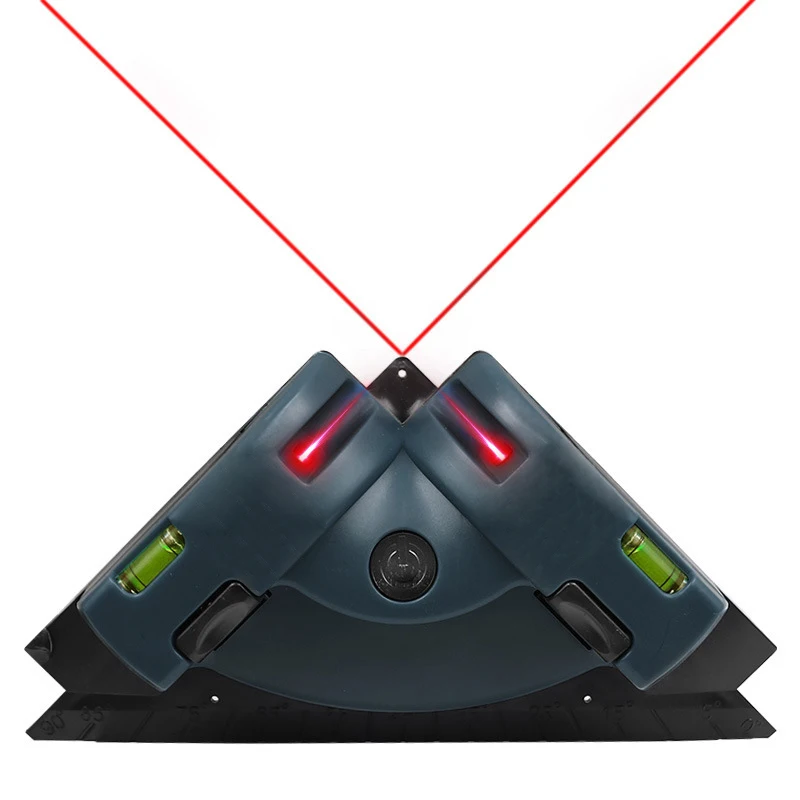 90 Degree Square Laser Level With Suction Cups Right Angle Cross Line Laser Level