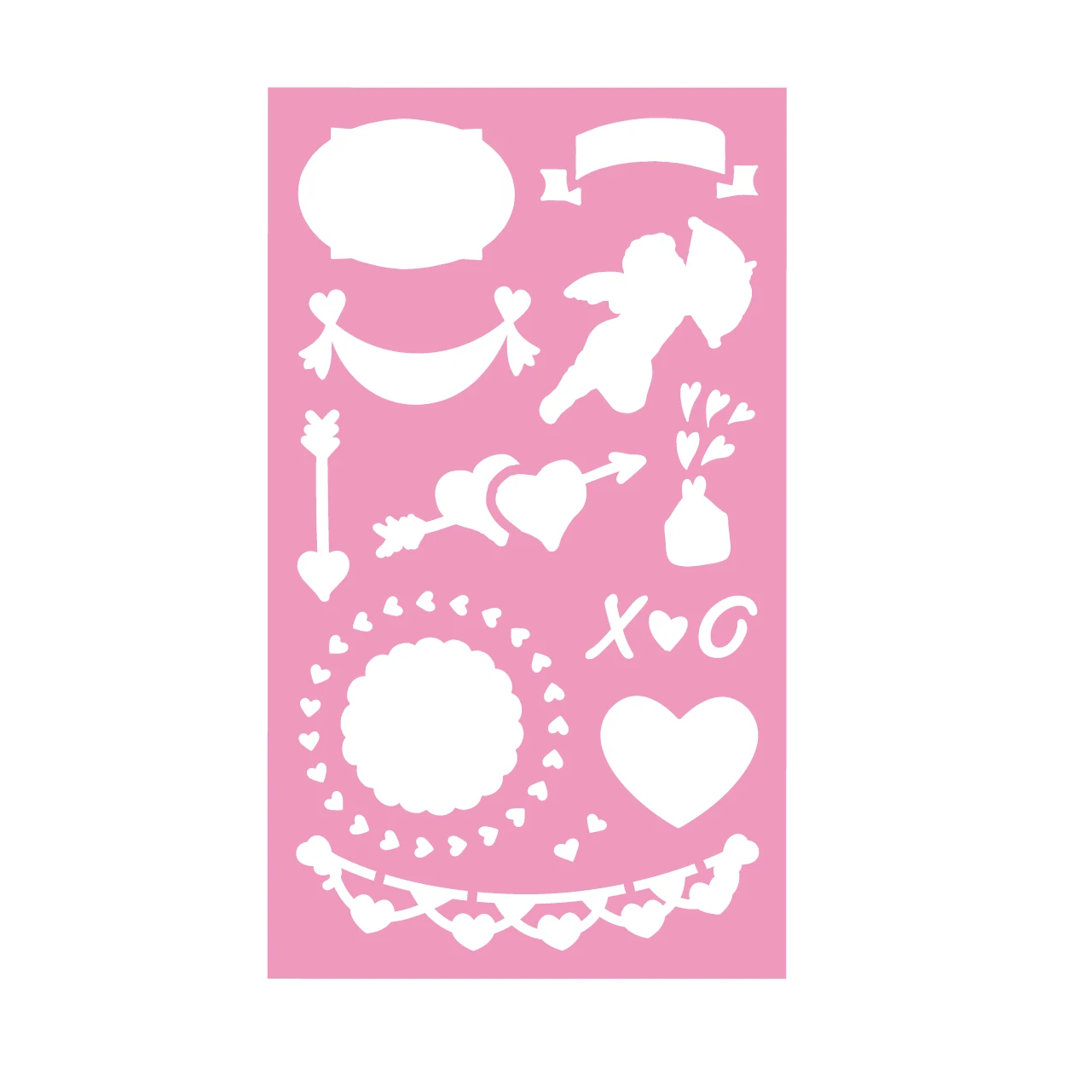 Cut Designs Drawing Stencils Kit for Kids, OEM design drawing plastic stencils set for kids