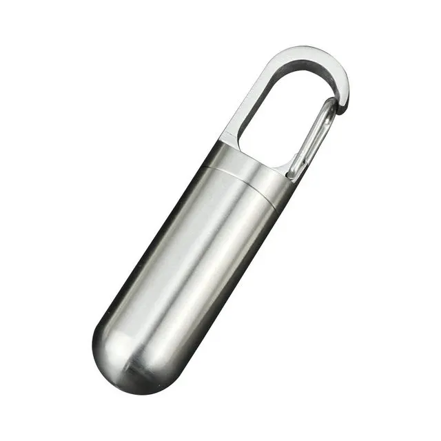 Customized Waterproof Metal Stainless Steel Travel Pill Case Bottle Container