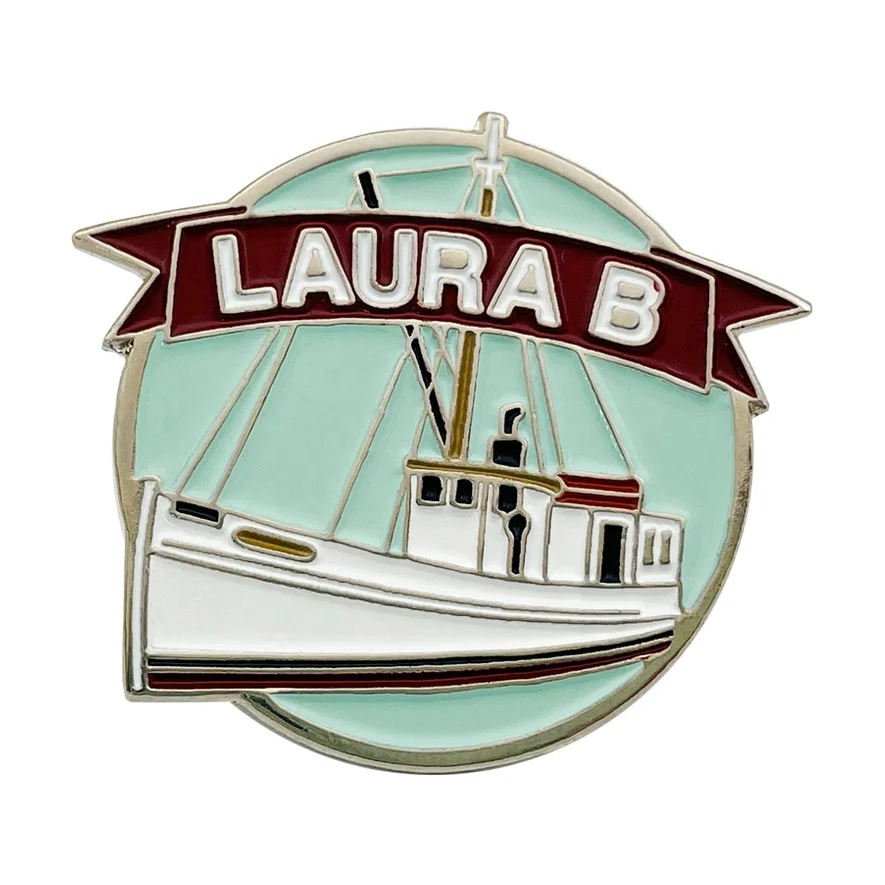 Шестигранный металлический значок на лацкан