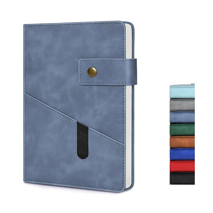 200 Pages 100 Gsm Thick Ruled Paper Daily Diary For School Business Notebook Bag Leather With Elastic Pocket