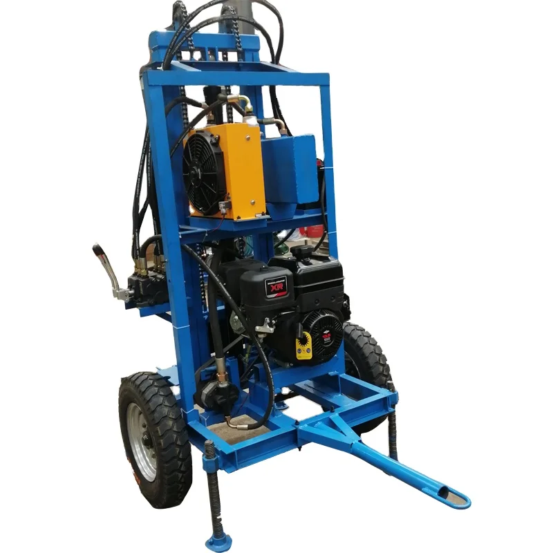 Water Well Drilling Rig Water Well Drill Rig 150m Machine 25 HP gasoline Engine Water Well Drilling Rig