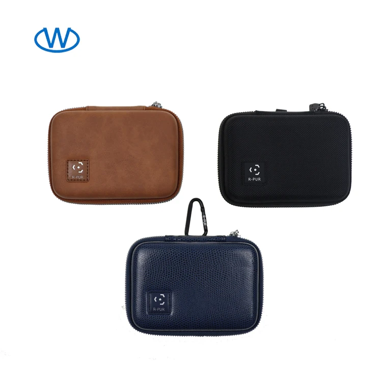 Customized EVA Hard Carrying Case PU Material for Portable External Hard Drive Power Bank Charger USB Cable Battery Protection