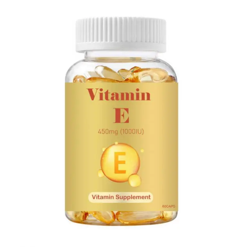 Vitamin E Supplement Whitening Vegan Capsules Private Label Vitamin E Capsules for Hair