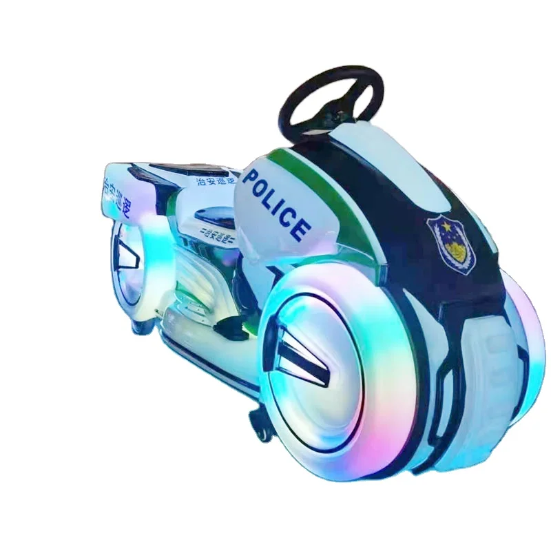  Wobieqi wholesales popular Hot sale attractive Amusement kids battery police motorcycle bumper car in shopping mall and
