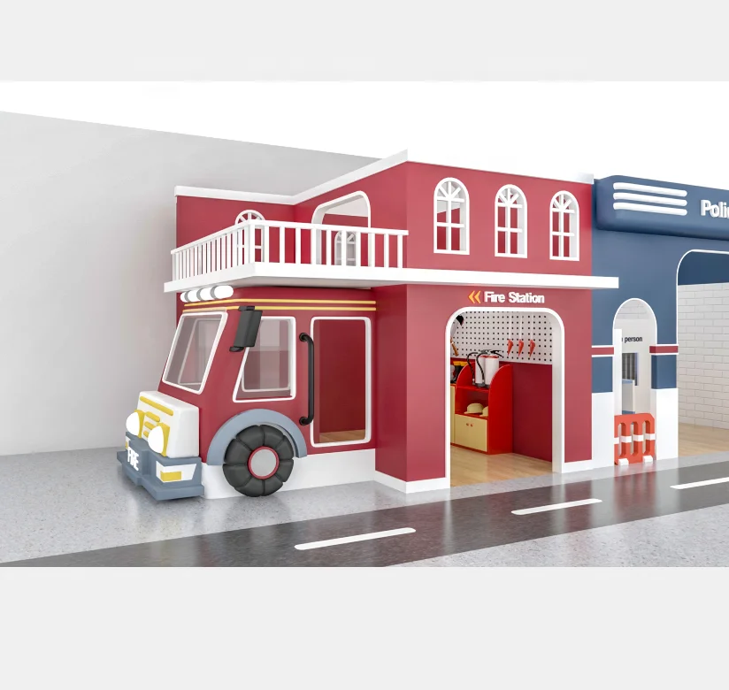 Eibele toddler park indoor playground mini playhouse role play interactive games set pretend play house for kids