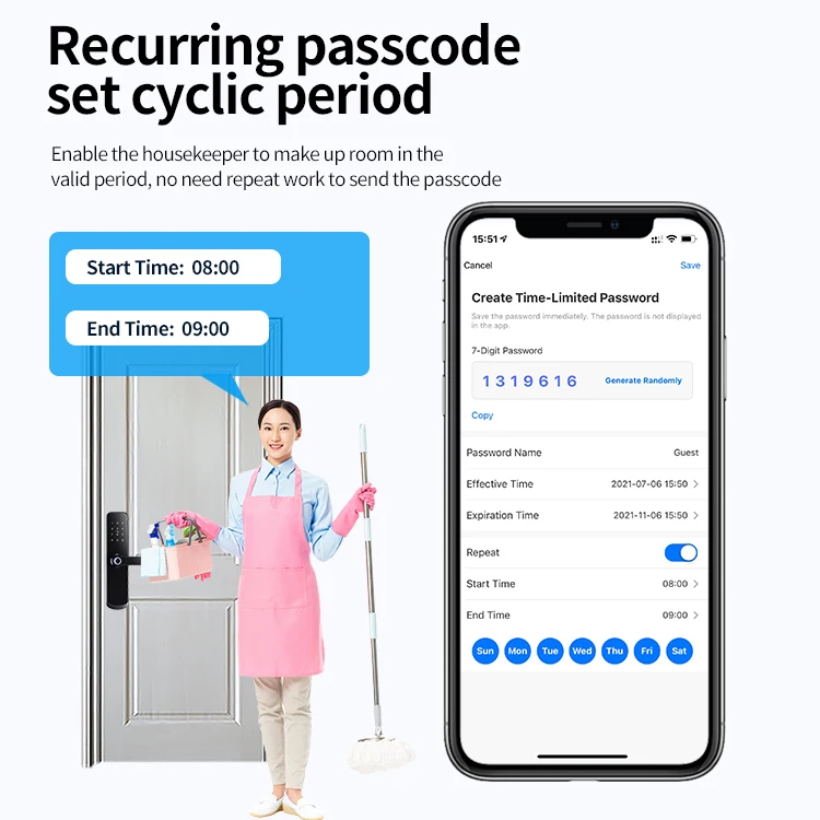 Single latch Electronic Keypad Keyless Entry Smart Home Digital Door Lock Fingerprint Lock