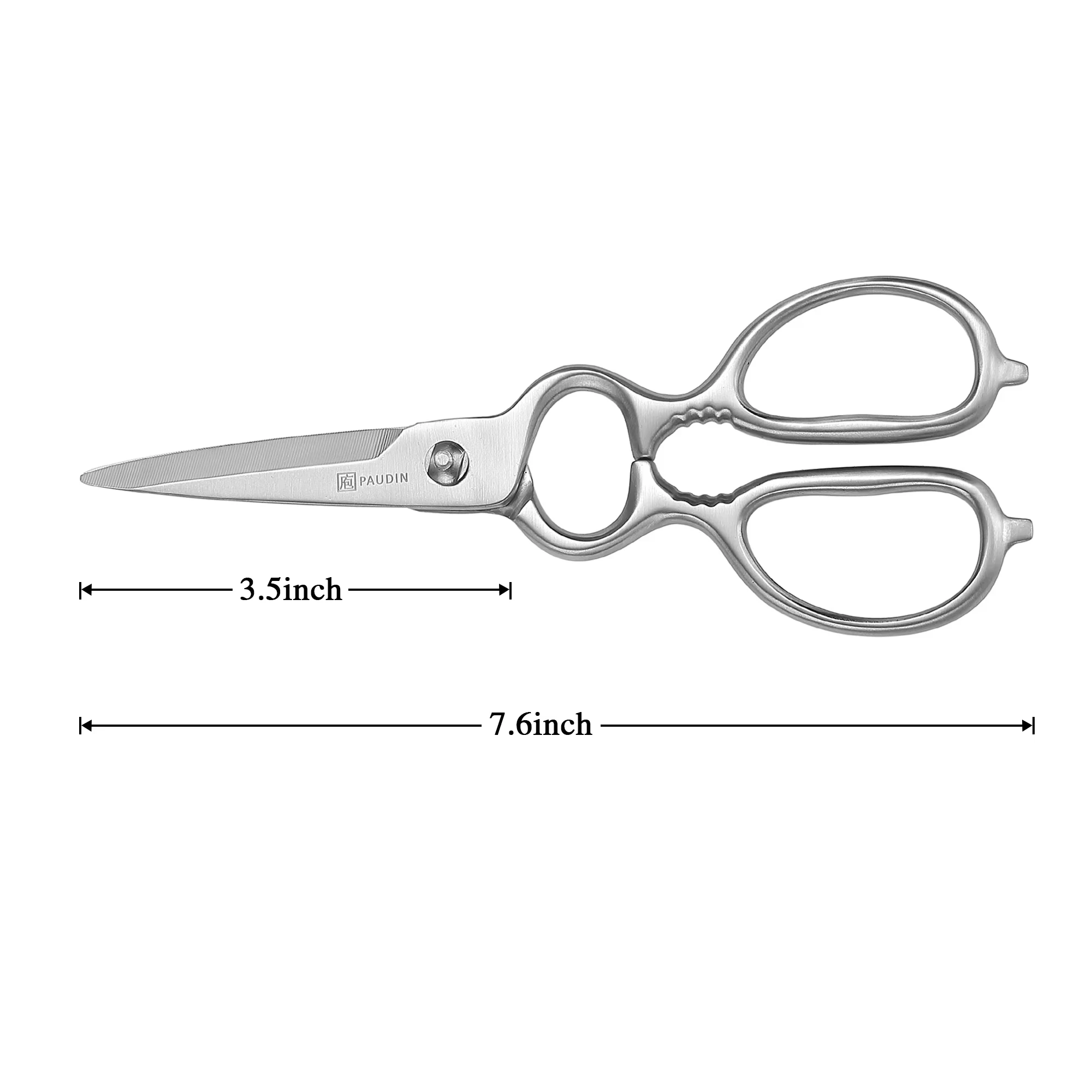 J3 7.5 Inch Multi-Purpose Kitchen Shears For Food  Non Slip Stainless Steel Sharp Cooking Scissors For Kitchen Shears