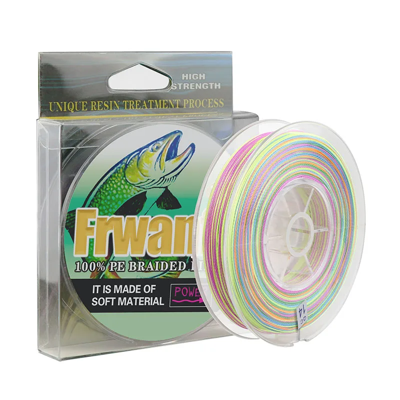Pe Braided Multifilament 100M 4 Strand Braided Fishing Line Customized supply