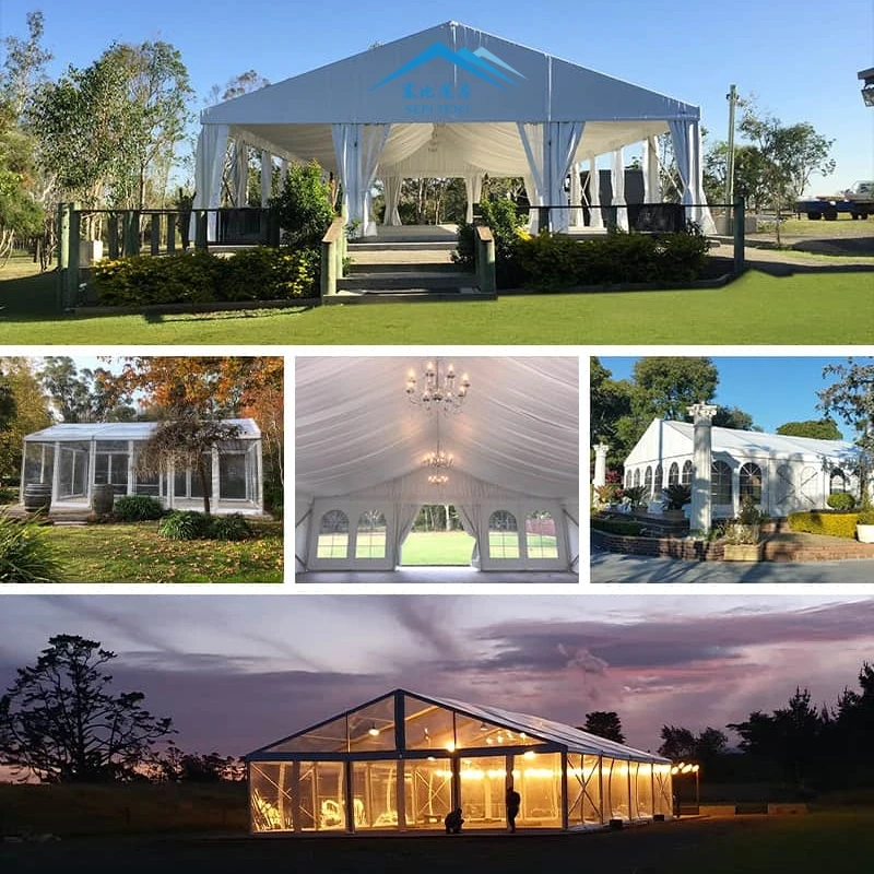 Big Sale 2025 New Design Luxury Party Wedding Tent Waterproof Outdoor Rental Church Marquee Tent