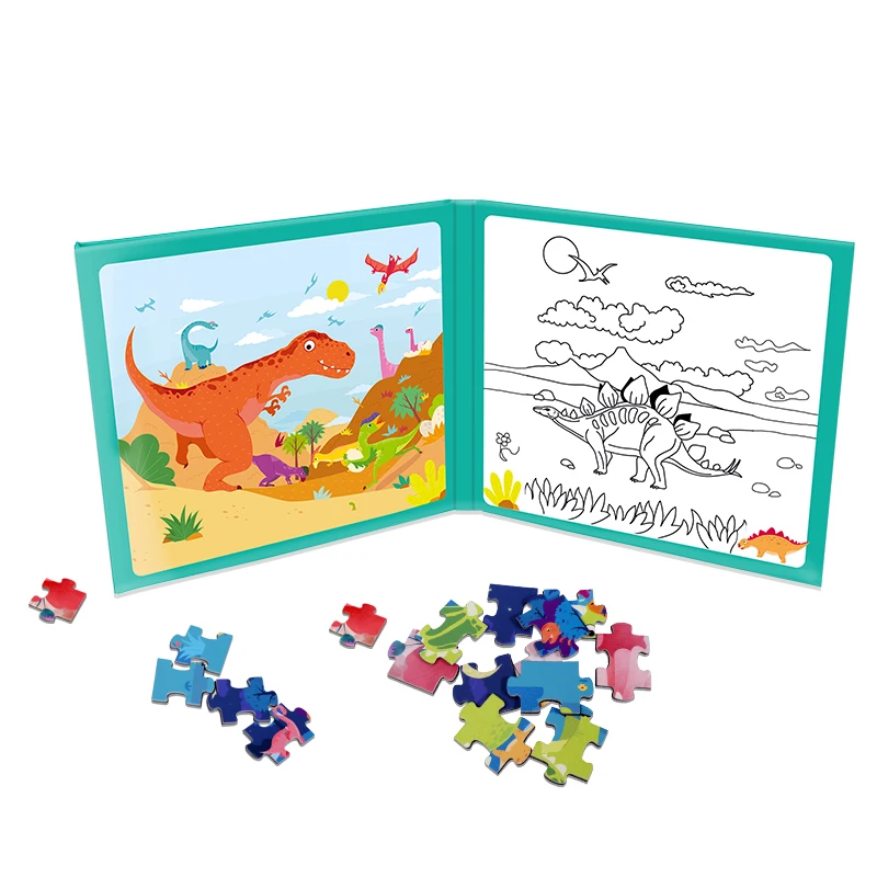 Customized Printing Children Cardboard Educational Toy Custom Dinosaur Puzzle Jigsaw Puzzle For Kids