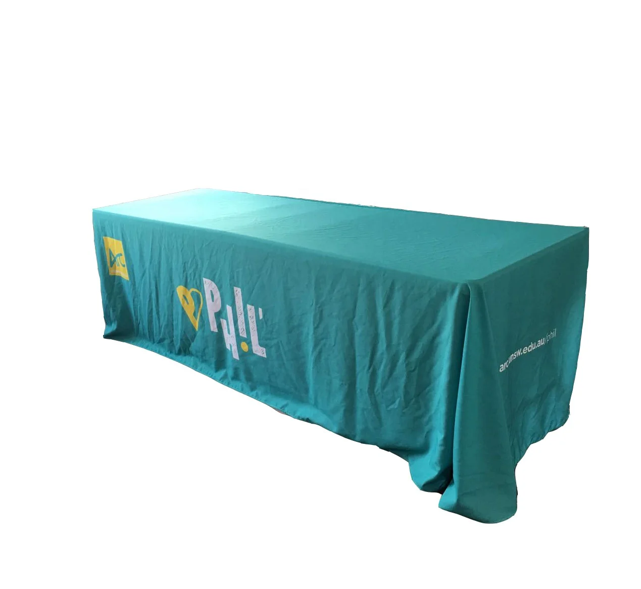 Custom Logo Fabric  Stretch Table Cloth Elastic Spandex Table Cloth For Event Display Advertising