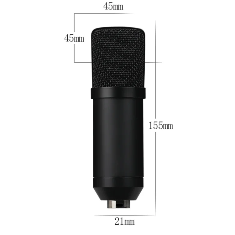 
Professional Audio Sound Recording USB Condenser Microphone BM 800 With Desktop Stand 