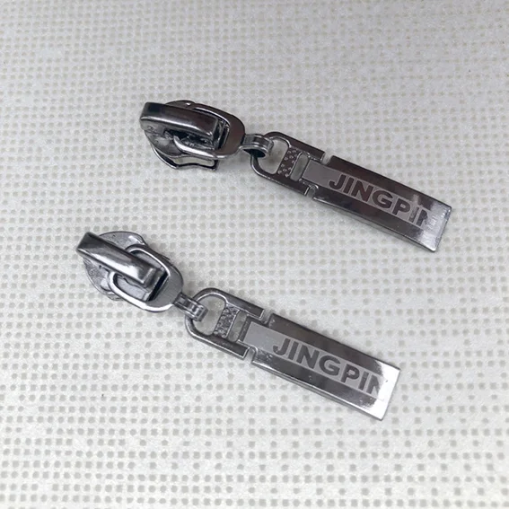 5# laser resin zipper pull head clothing outerwear plastic sliders for mens and women