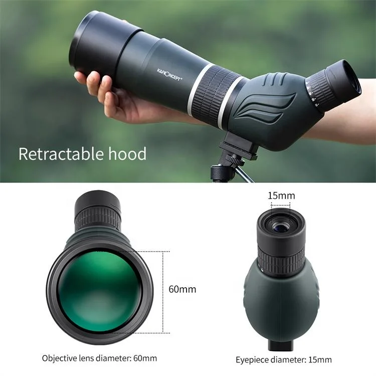 K&F Concept spotting scope 20-60x60 monocular spotting scope bak4 night vision with zoom