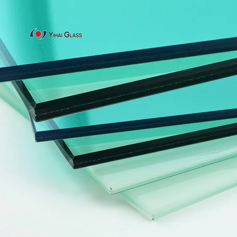 5mm Tn145 Blue Grey Building Tempered Glass Building Glass Lowe Glass Supplier