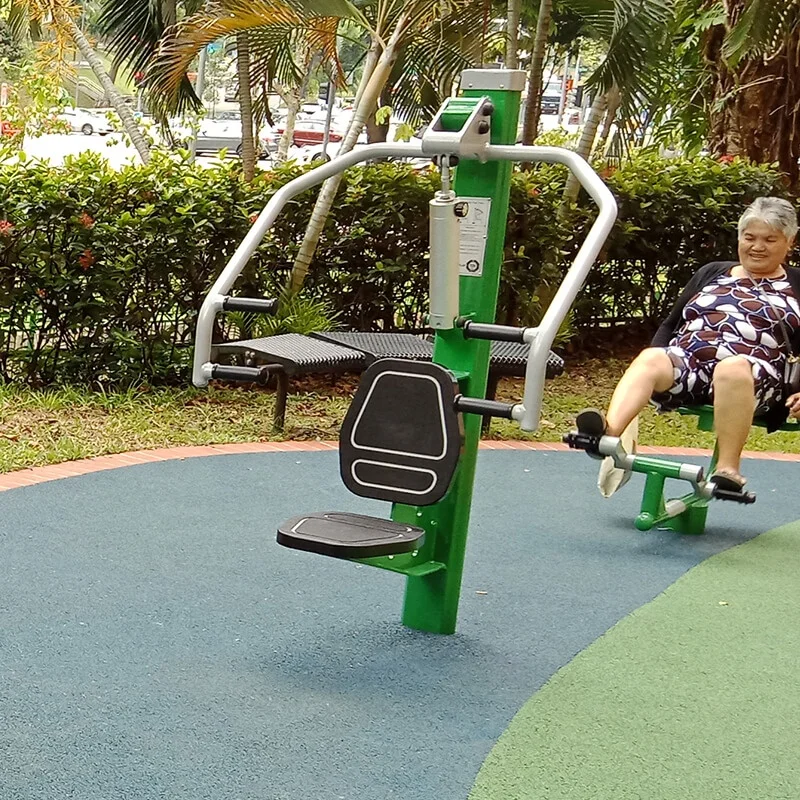 Outdoor Hydraulic Fitness Equipment Park Vertical Press Adjustable Resistance for Seniors