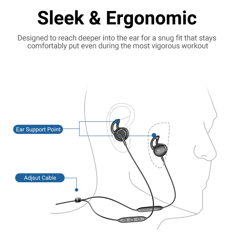 Langsdom L5B Earphone With HD Mic Metal Stereo Wireless Waterproof Sport Headphones auriculares Bluetooth-compatible Headset