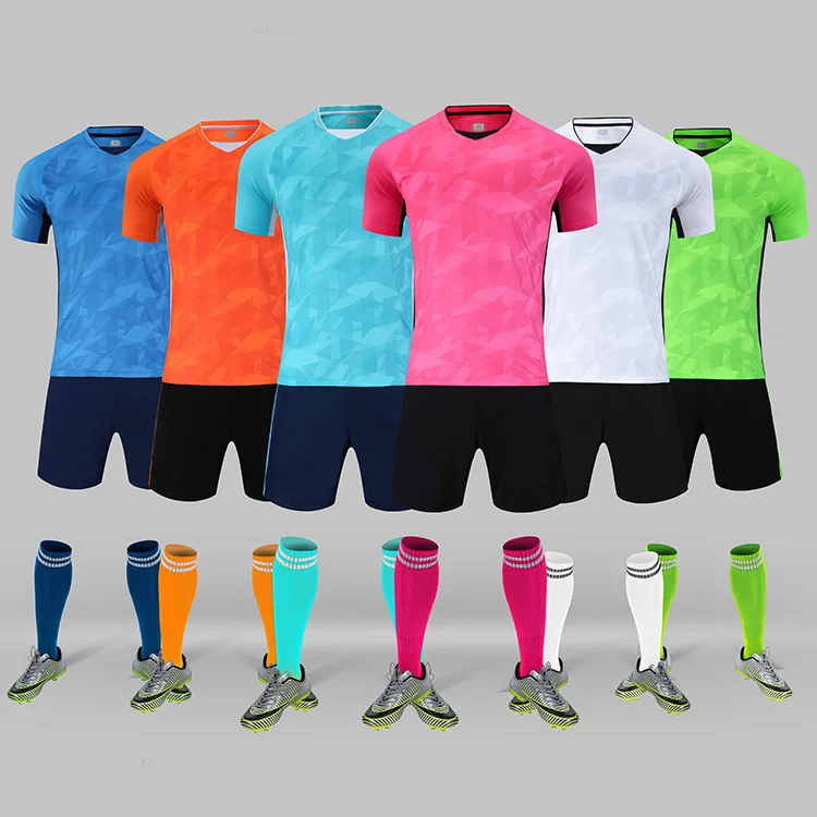 2021-2022 Boys Football Jerseys Soccer Uniform  Kids Football Kit Training Suits Jersey Football Socks