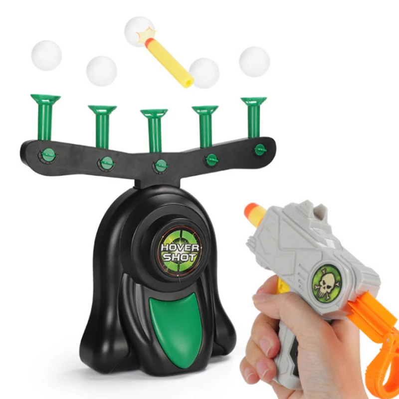 
Amazon Hot Sale Hover Shot Toy Popular Target Practice Toys Floating Ball Shooting Game with Foam Dart Toy Gun for Kids 