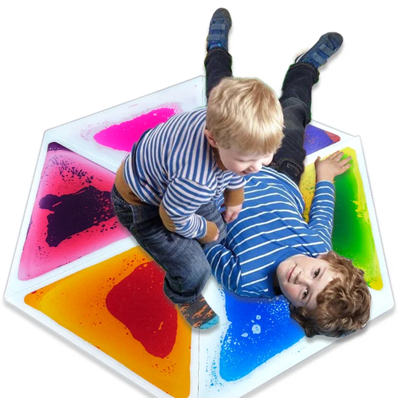 2023 Newest Kids Sensory Toys Fidget 50CM Play Mats For Kids Liquid Sensory Tiles Therapy Autism Gel Autism Products Wholesale