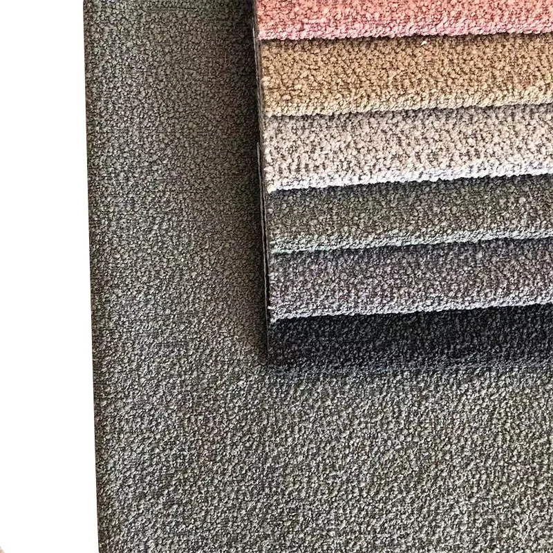 Loop Velvet Soft 430gsm Lamb Wool Look Heavyweight Boucle Sofa Fabric for Furniture Textile