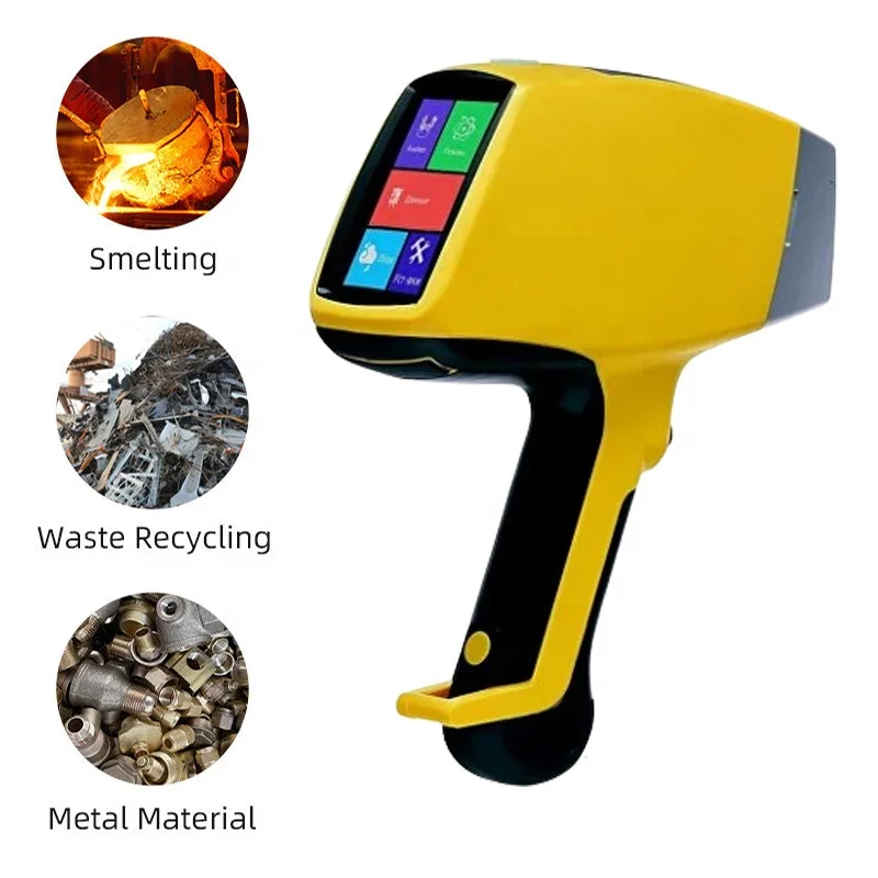XRF Metal Handle Analyzer for Steel  Iron Aluminum Alloy Copper Alloy Analysis Tester XRF spectrometer