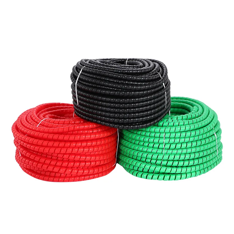 Wire Receive Power Cord Make It In Perfect Order Five Color Spiral Bands Diameter Cable Casing Cable Sleeves Winding Pipe