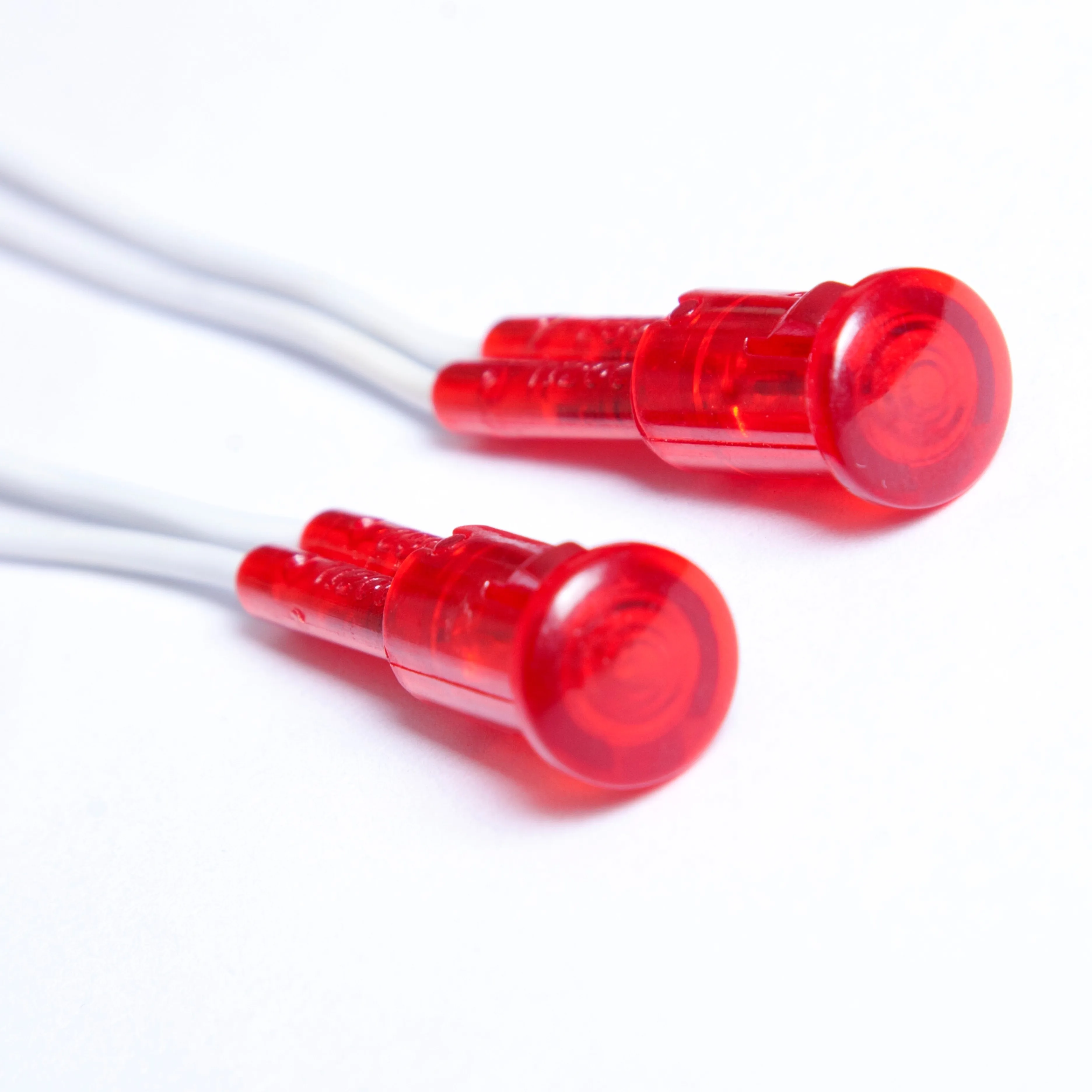 12 mm red color Crimped resistor PVC cable Neon indicator